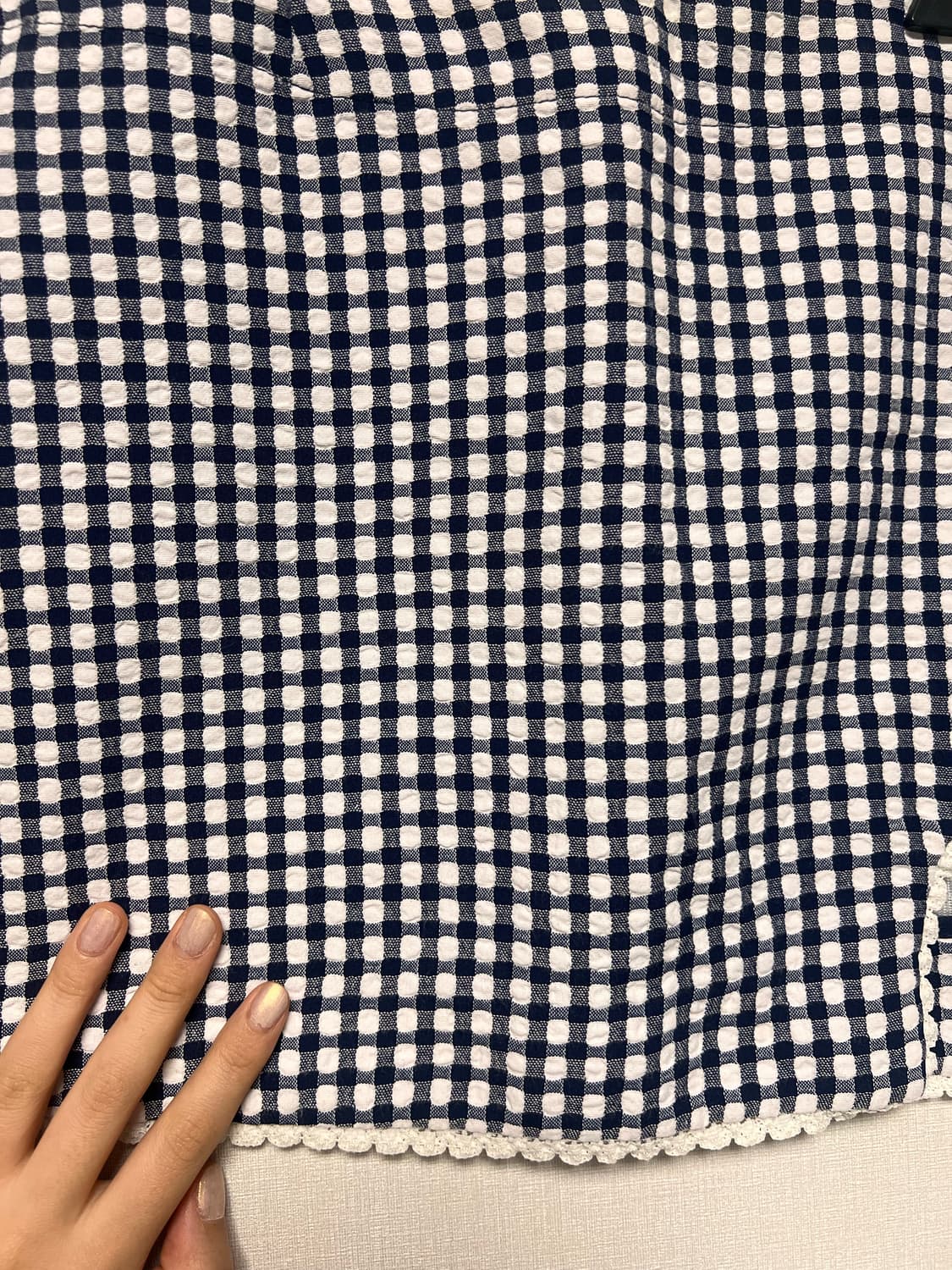 Glowny navy french skirt 새상품 상품이미지2