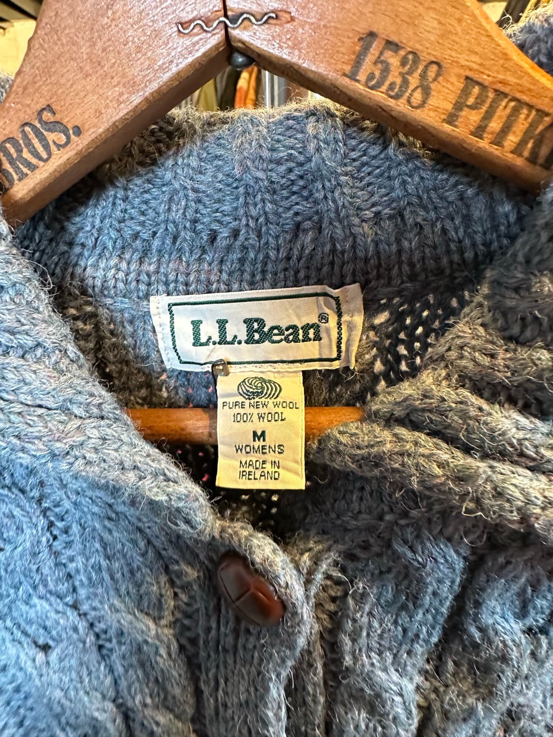 엘엘빈 헤비 울 피셔맨 스웨터 가디건 우먼스 상품이미지8