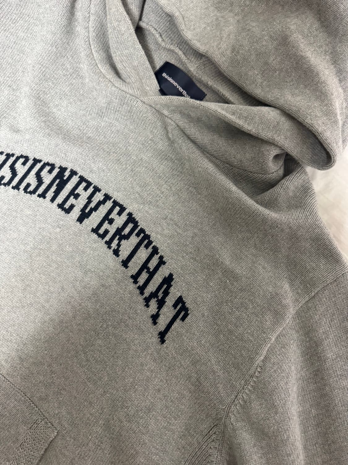 디스이즈네버댓 니트 후드티 s 상품이미지1