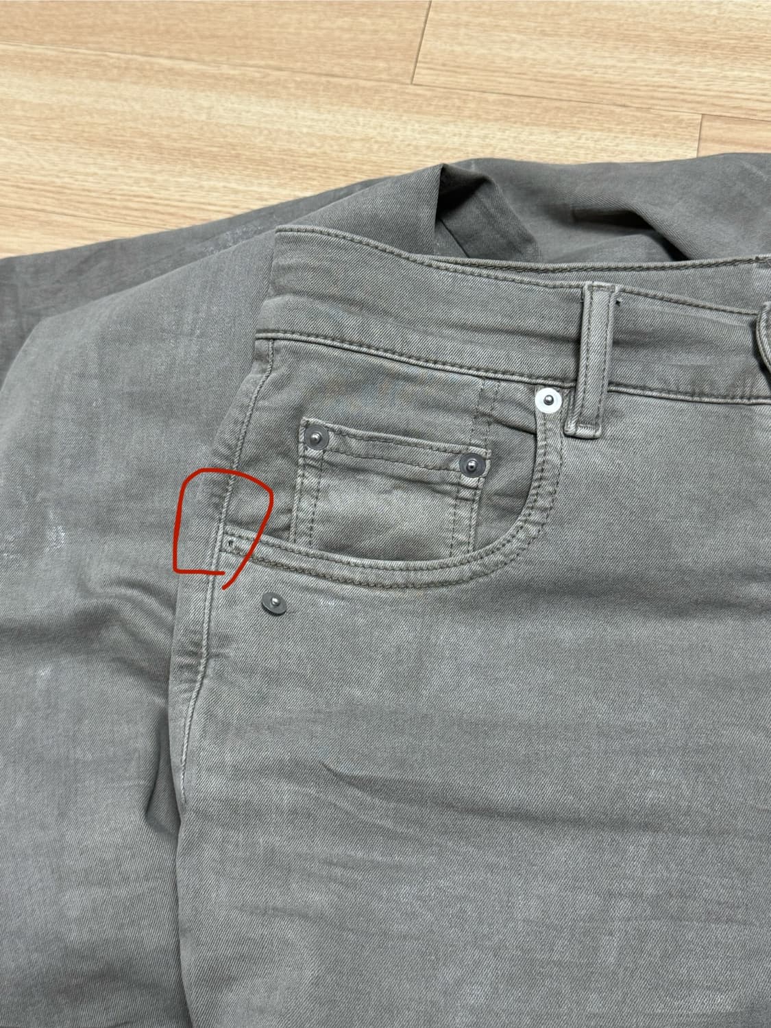 릭오웬스 볼란 바나나 지퍼진 SCF 29사이즈 상품이미지6