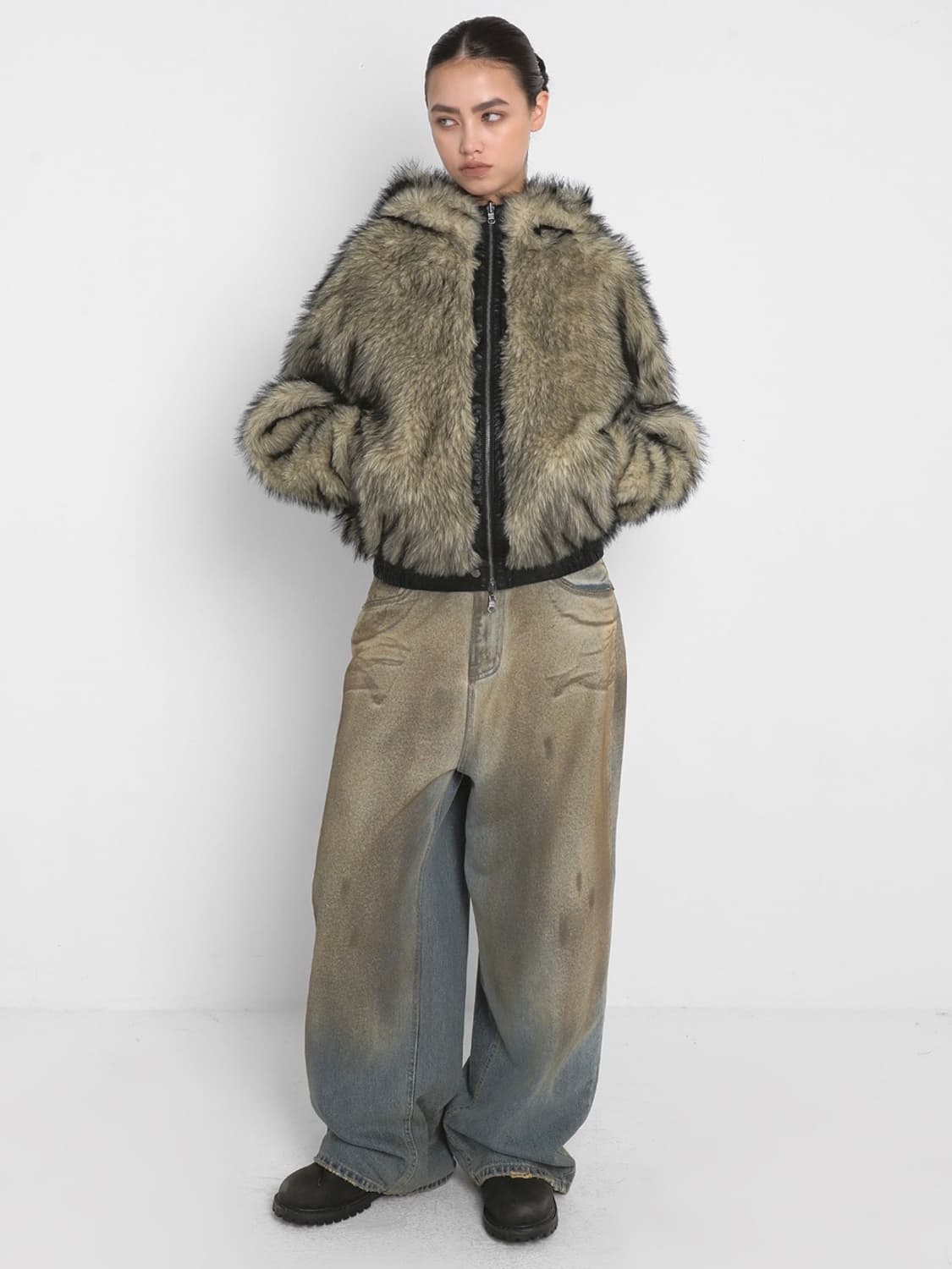 샌드릭 퍼 자켓 상품이미지2