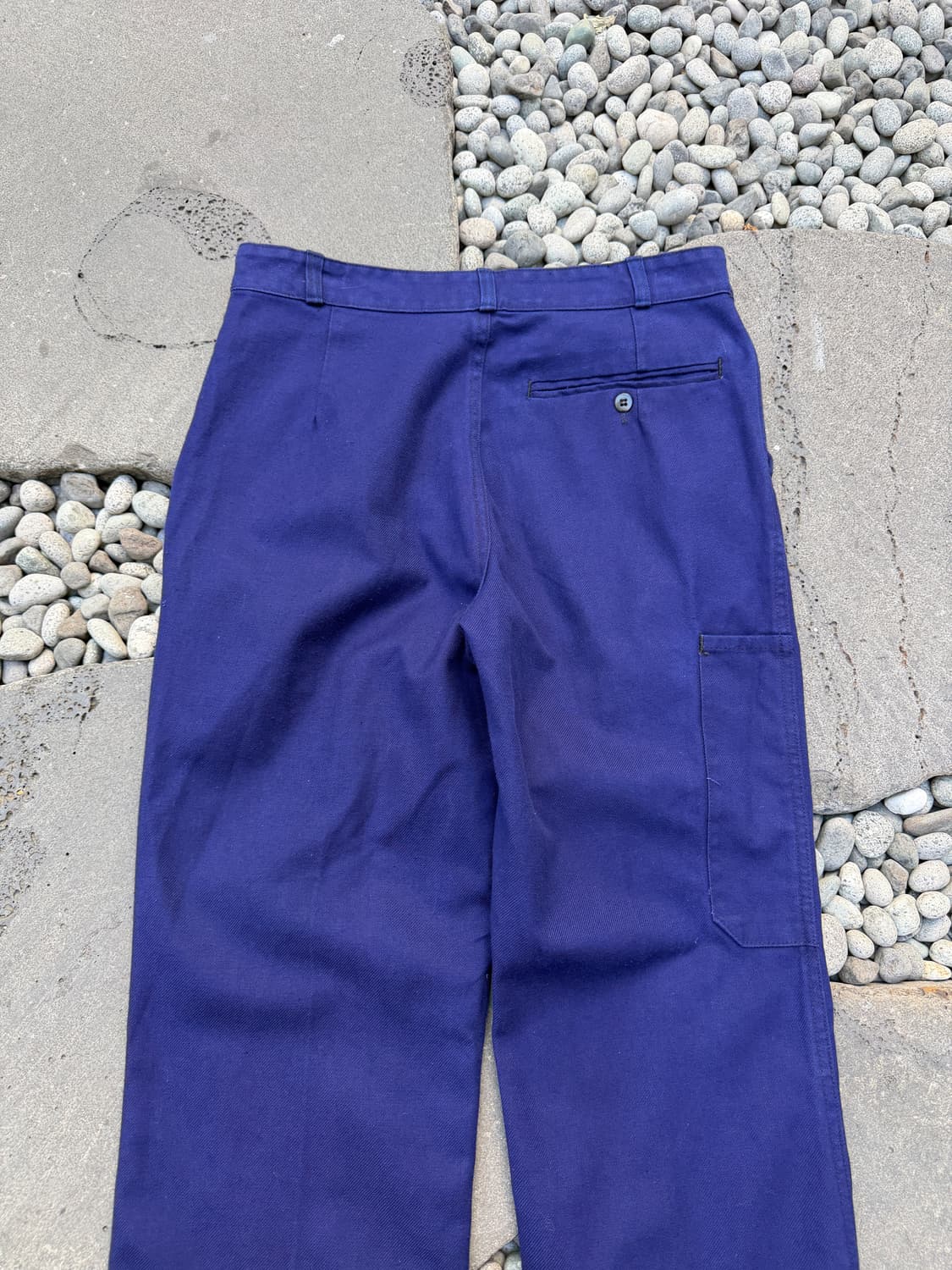 1970s Au Molinel INK BLUE NAVY 프렌치워크팬츠 상품이미지7