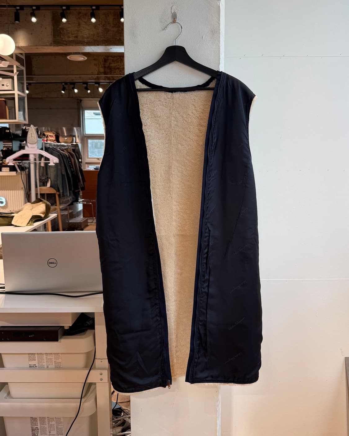 페라가모 올리브 그린 벨티드 폴리마인드 자켓  상품이미지6