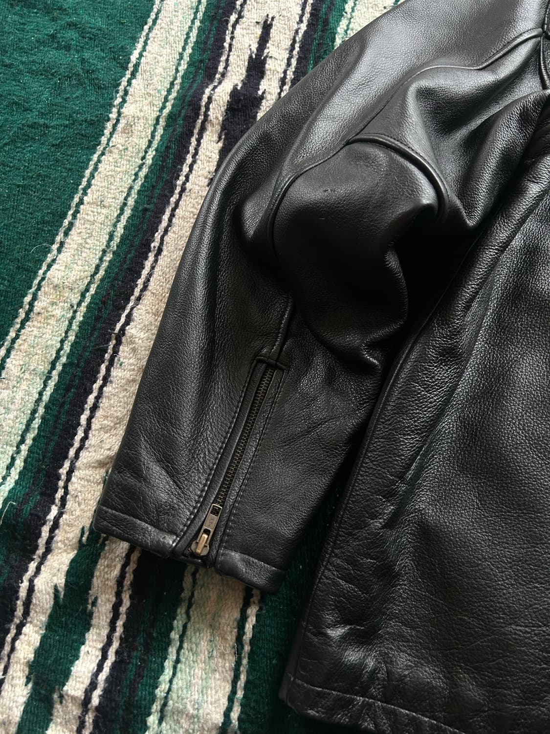Vintage cow hide leather jacket 상품이미지6