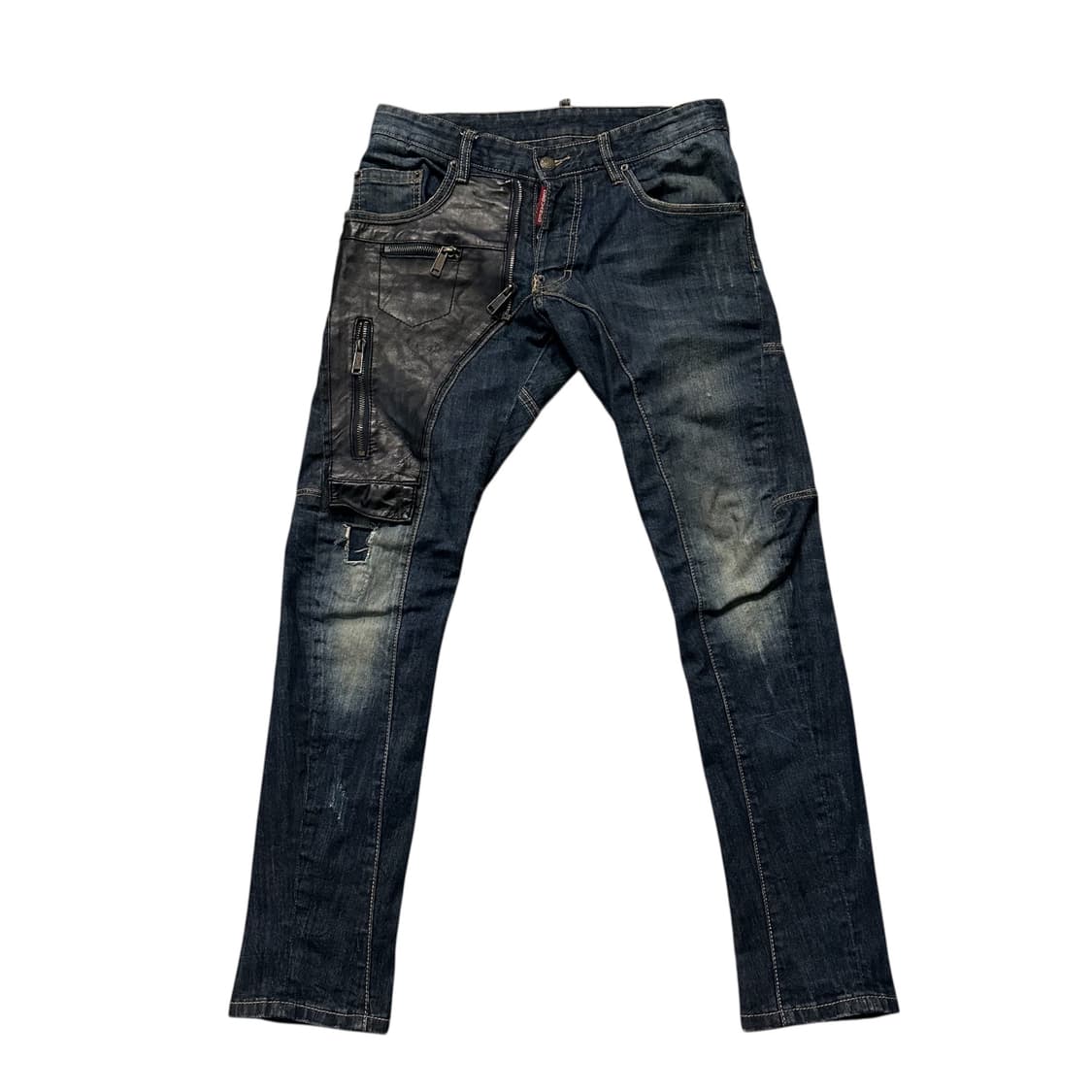 디스퀘어드 Rookie 3 레더 패치 데님  상품이미지1