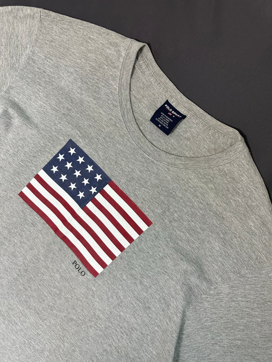 폴로 스포츠 POLO 성조기 반팔 티셔츠 그레이 M 상품이미지2