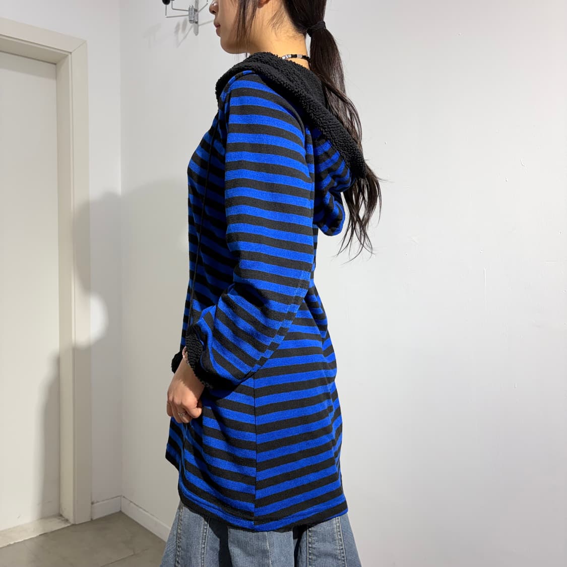 락 펑크 폼폼이 후드 티셔츠 상품이미지3