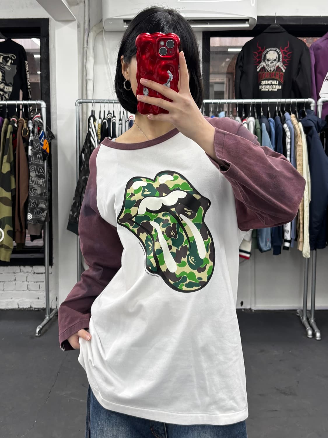 베이프 롤링스톤스 7부 롱슬리브 상품이미지2