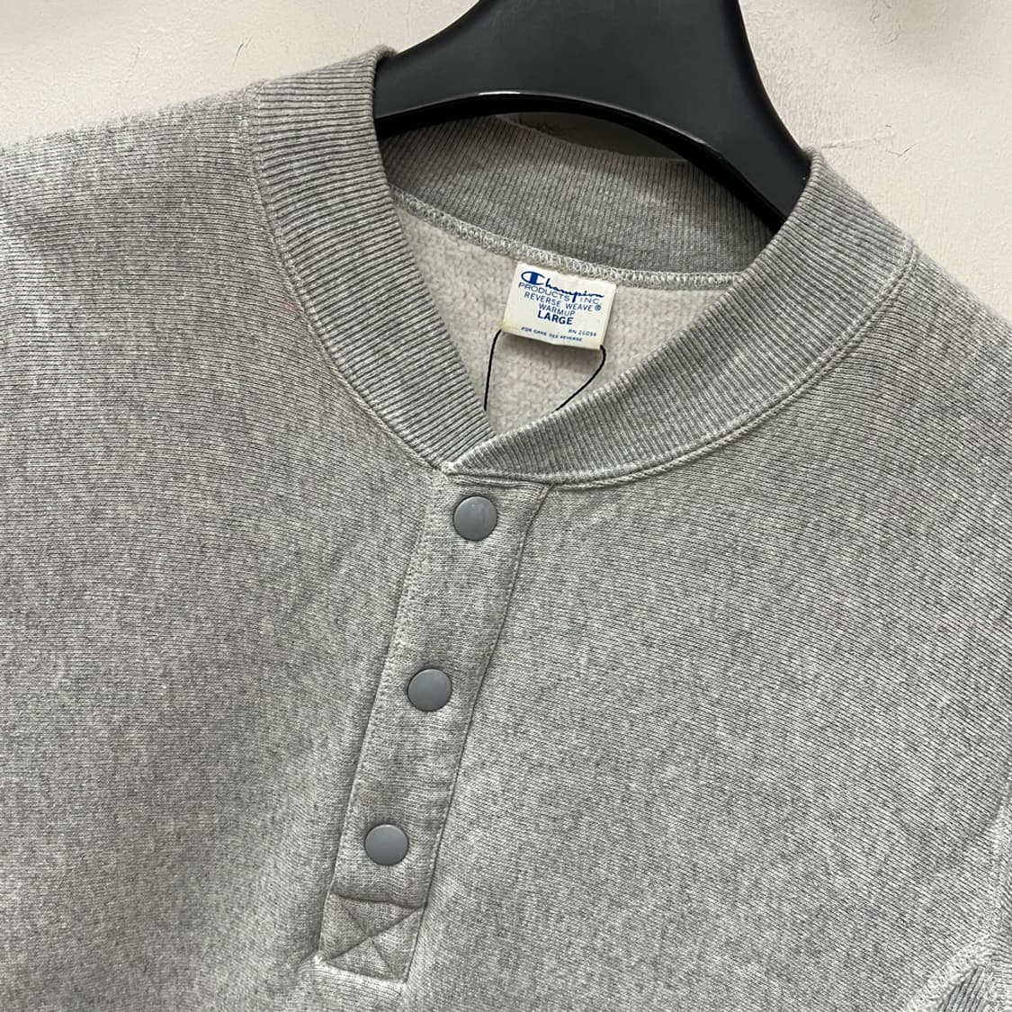 챔피온 재팬 리버스위브 헨리넥 스웻 맨투맨  L 상품이미지3