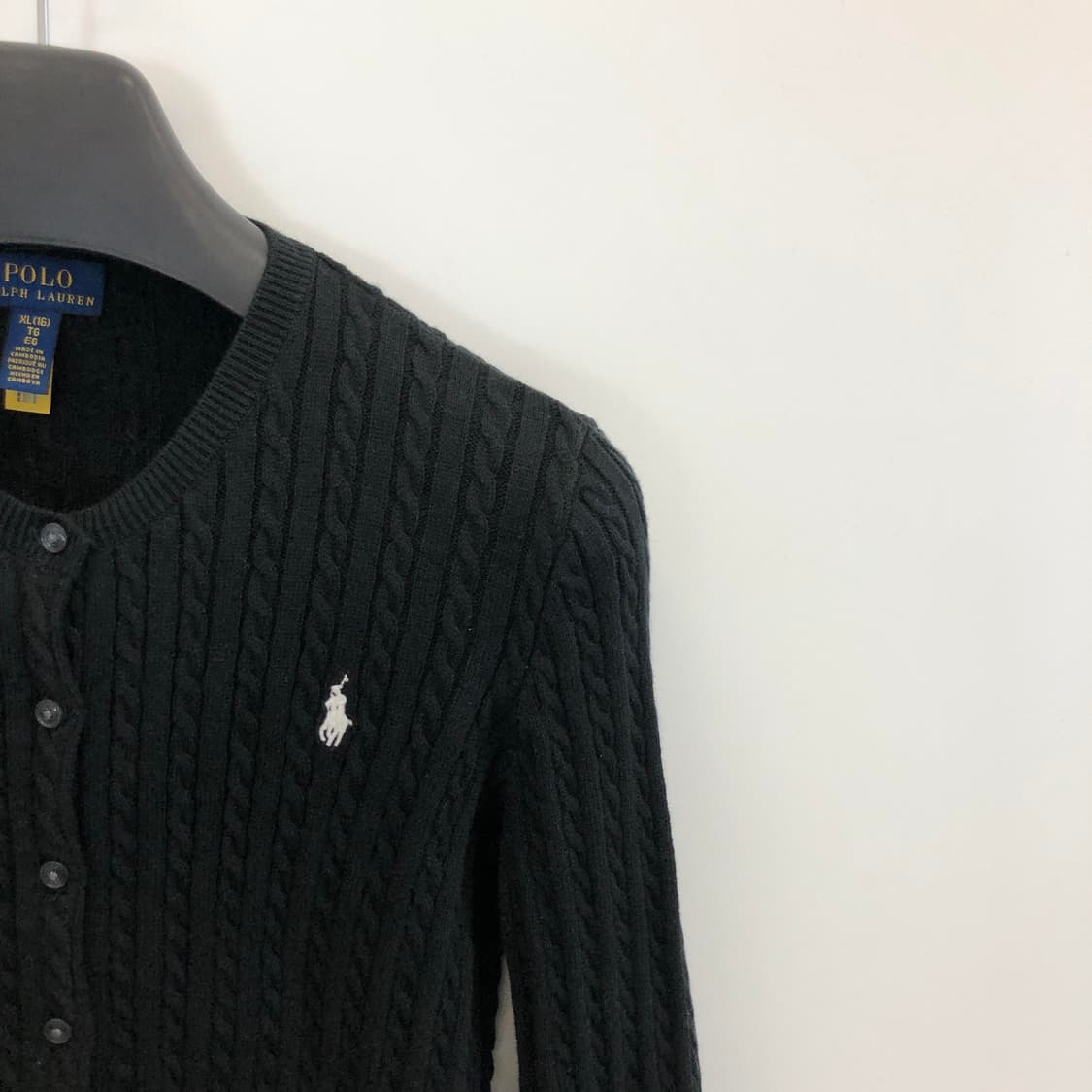 폴로 랄프로렌 [QR] 화이트포니 코튼가디건 55 상품이미지2