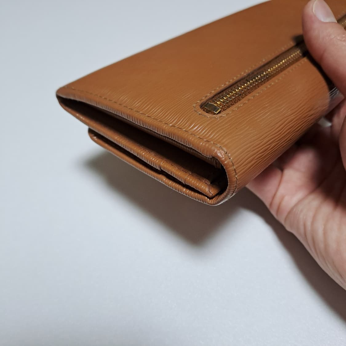 [100%/정품] 프라다 비텔로 무브 플랩 장지갑 카라멜, 프라다지갑 상품이미지8