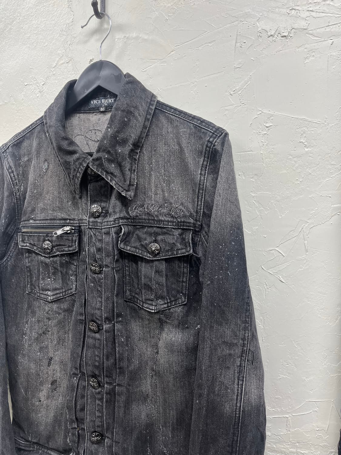 Vice fairy 00s archive lame coating deni 상품이미지5