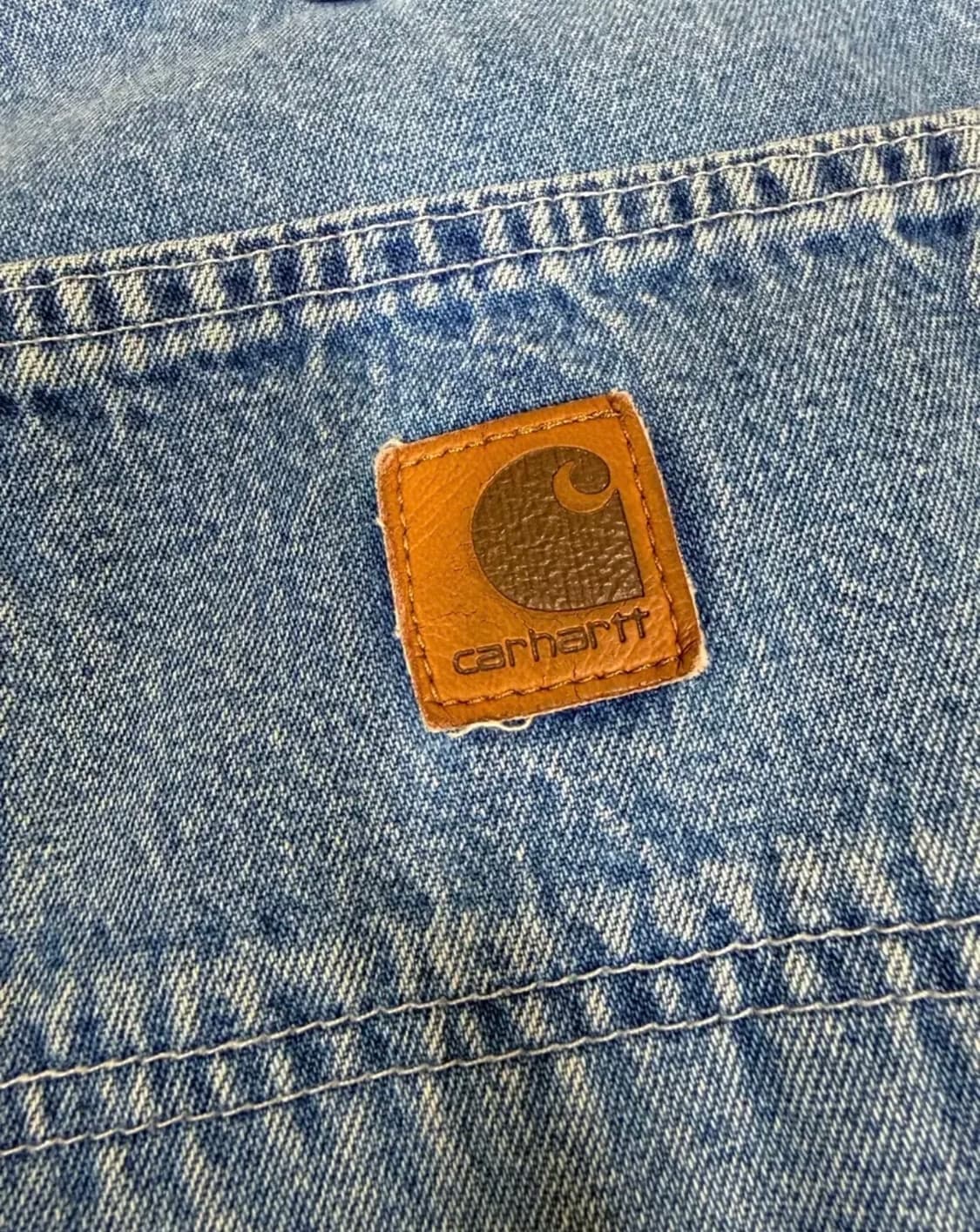 Carhartt 칼하트 가죽탭 빈티지 카펜터 데님 청바지 상품이미지3