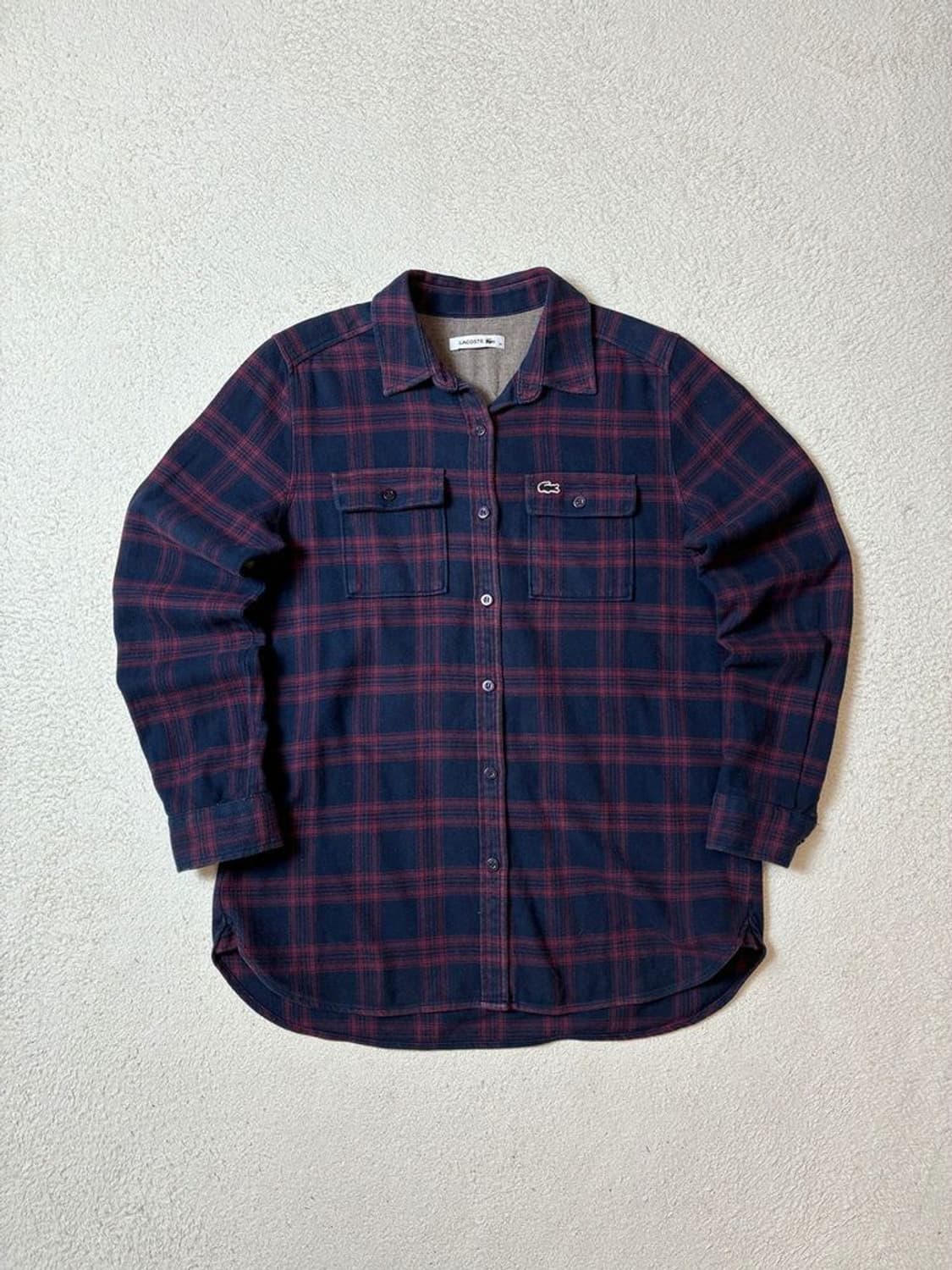 라코스테 코튼 체크 플란넬 남방 PN7073 상품이미지1