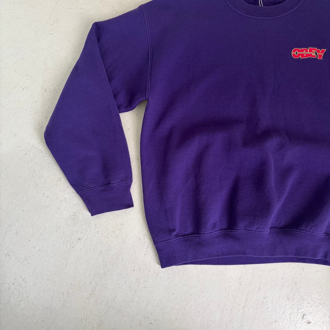 오베이 퍼플 스웻셔츠 M 상품이미지3