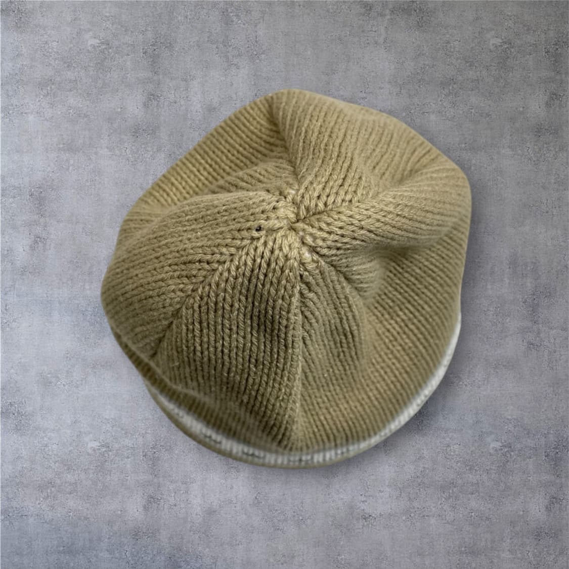 일본 빈티지 베이지 플리스 니트 비니 ONE SIZE 상품이미지2