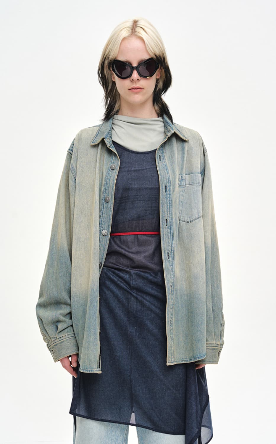 mmic 데님 셔츠 상품이미지4