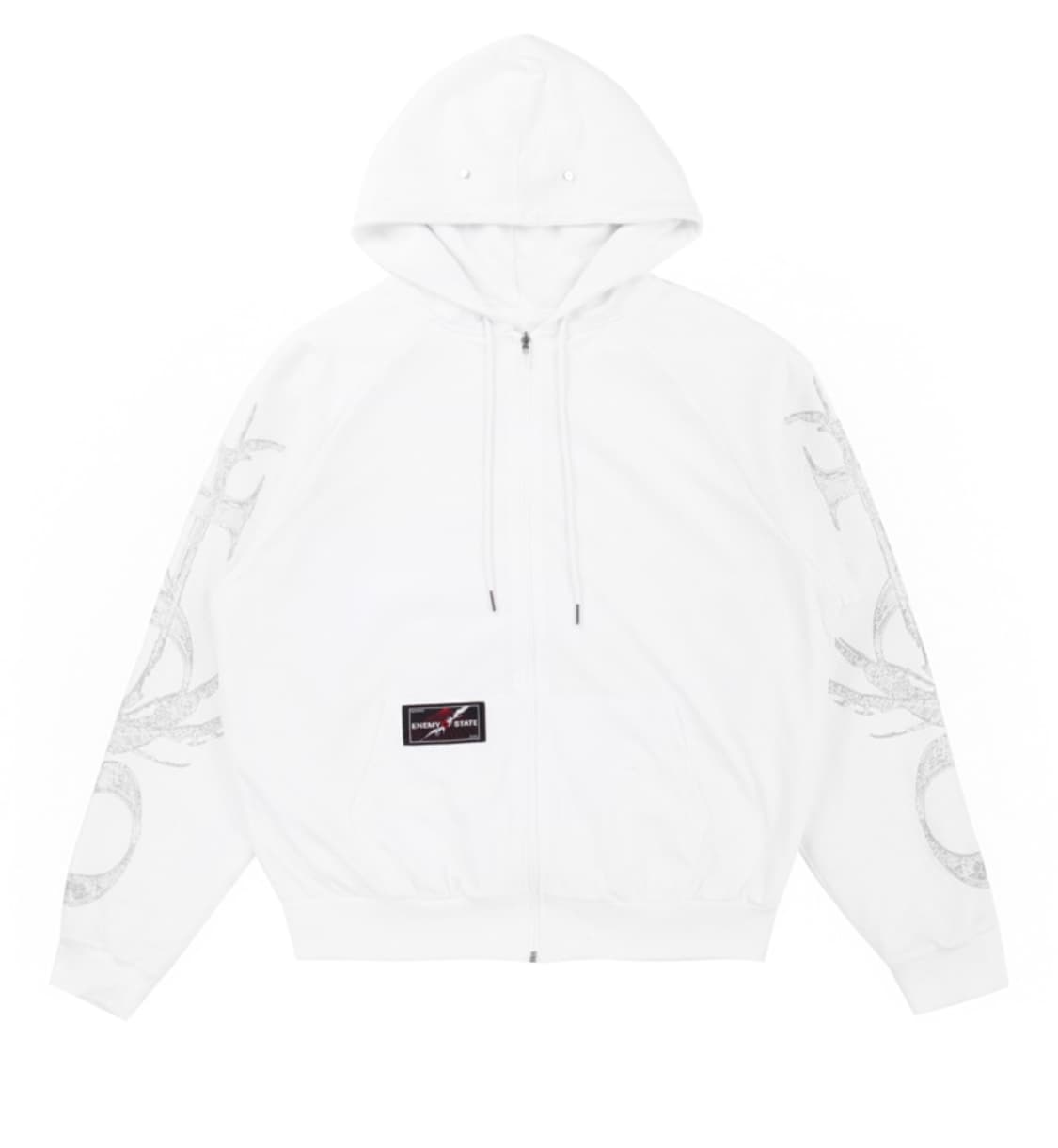 604서비스 리버시블 스포티 집업 후디 화이트 상품이미지1