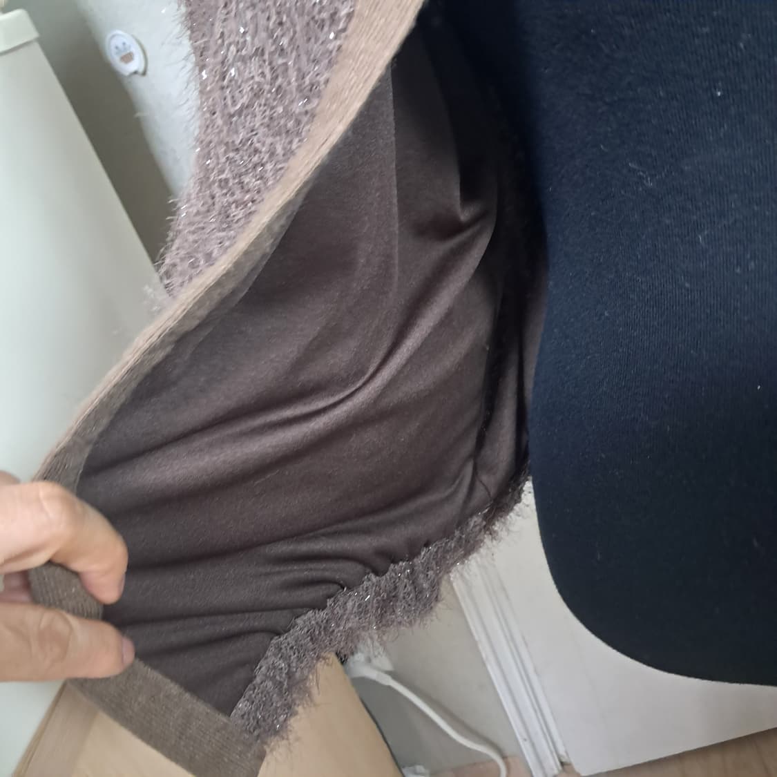 잇미샤 브라운 펄 가디건 44~55(상태상급) 상품이미지7