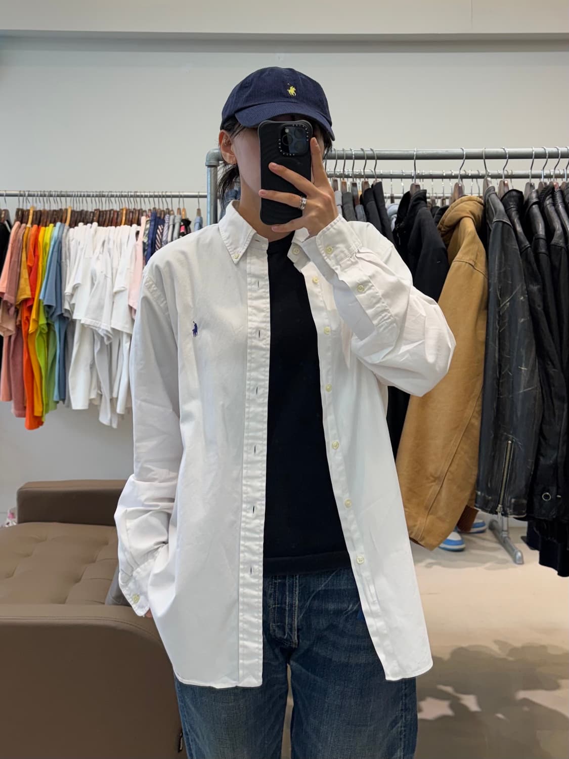 폴로 랄프로렌 셔츠 화이트 슬림핏 상품이미지7