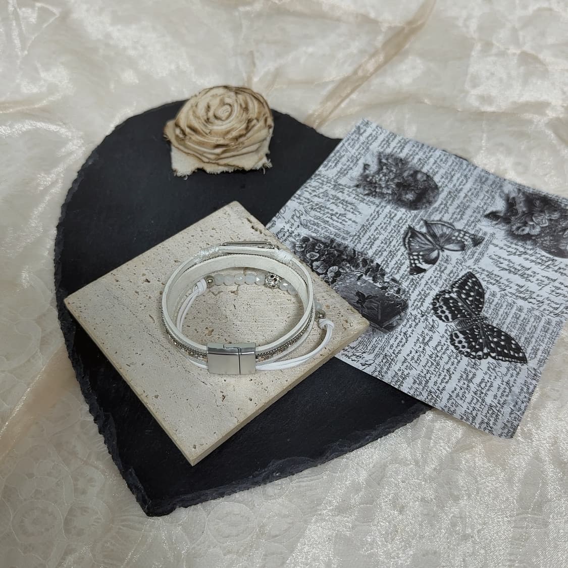 빈티지 4층 레이어드 쇠가죽 오리엔탈 마네크틱 팔찌 상품이미지2