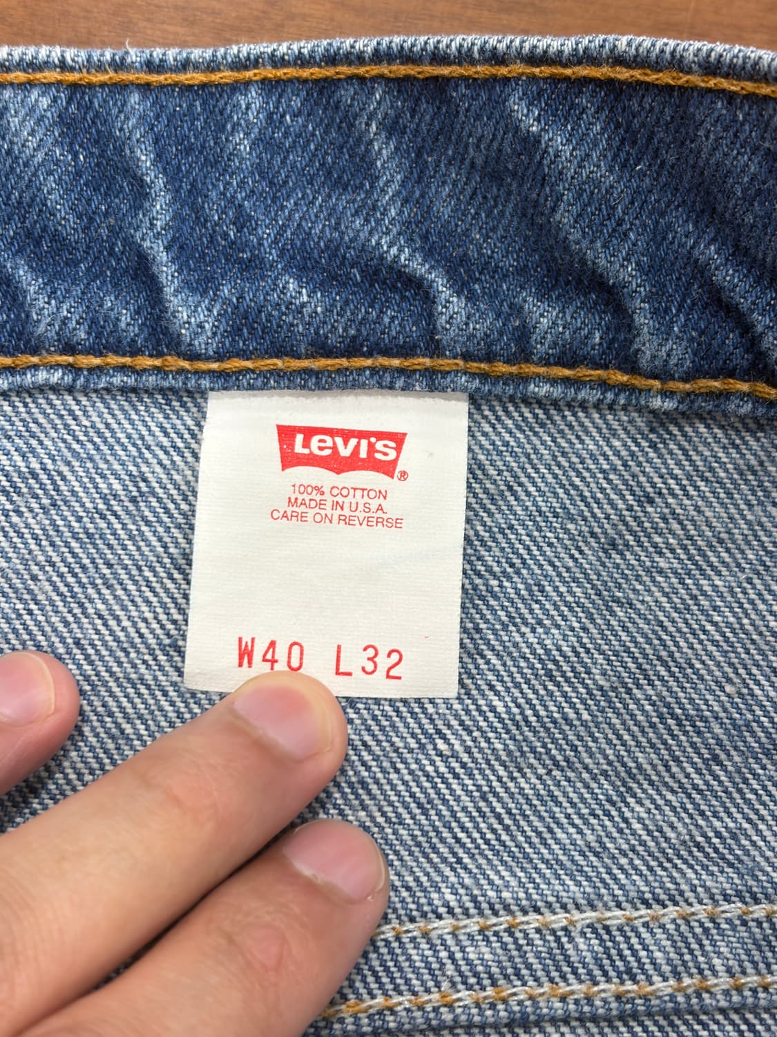 J135 90s USA levis 517 데님팬츠 상품이미지6