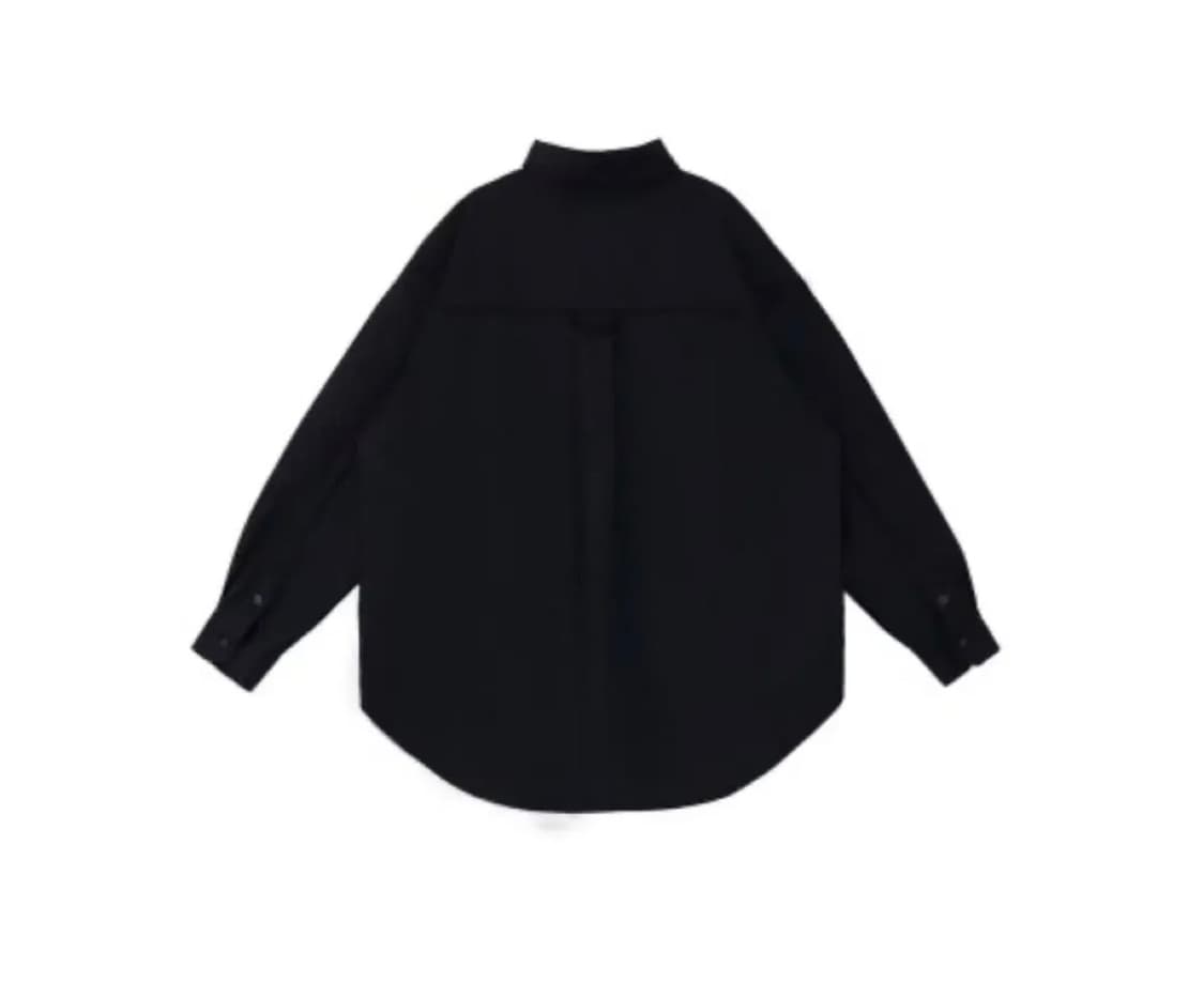 (새상품) 트리밍버드 Pinched Seam Shirts,블랙 상품이미지5