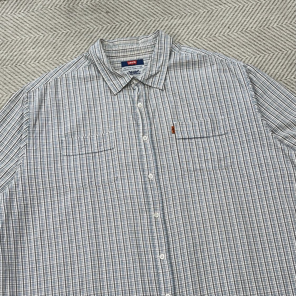 리바이스 체크 하프 셔츠 r3572 상품이미지3