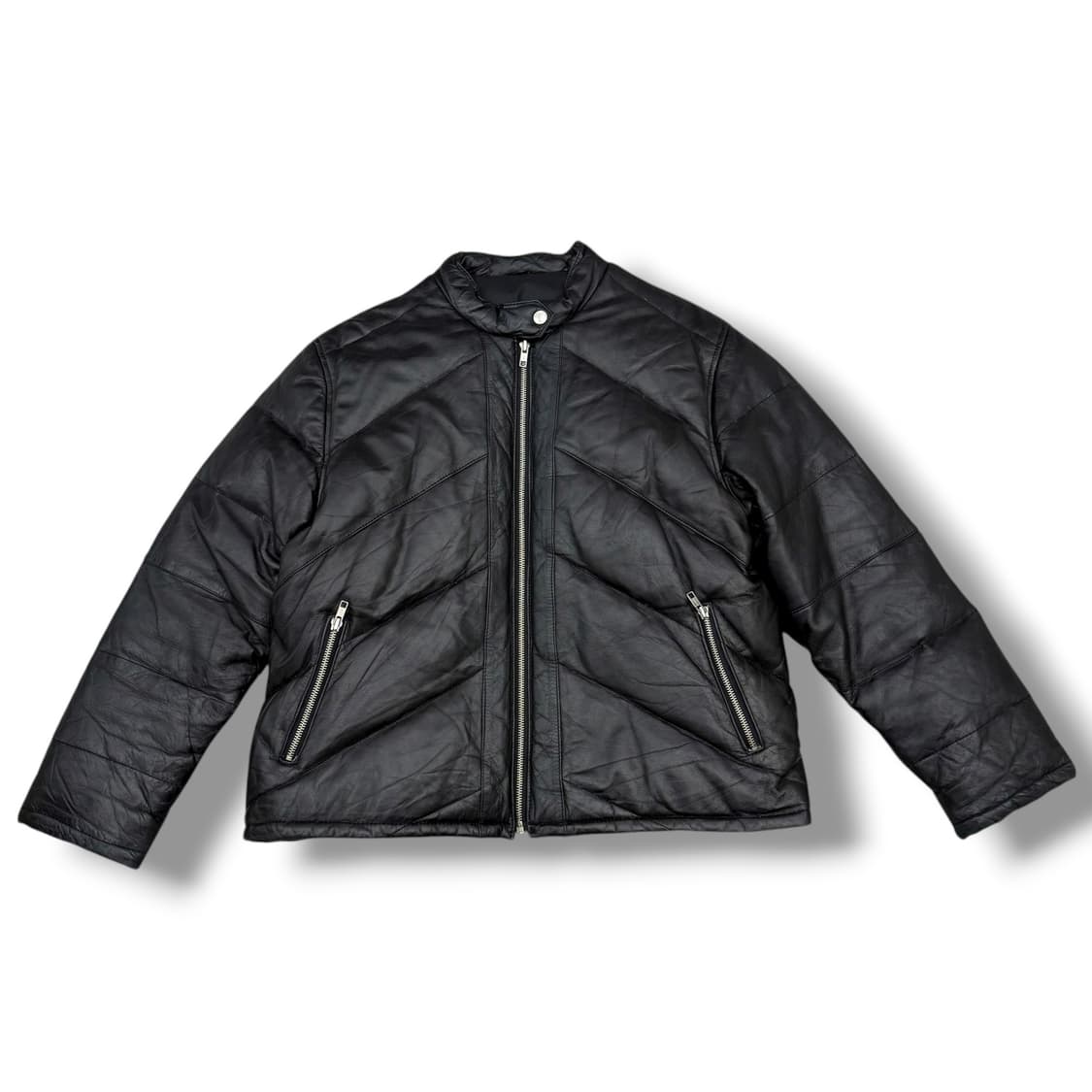 JPN 쉽스킨 양가죽 리얼레더 패딩 자켓 상품이미지1