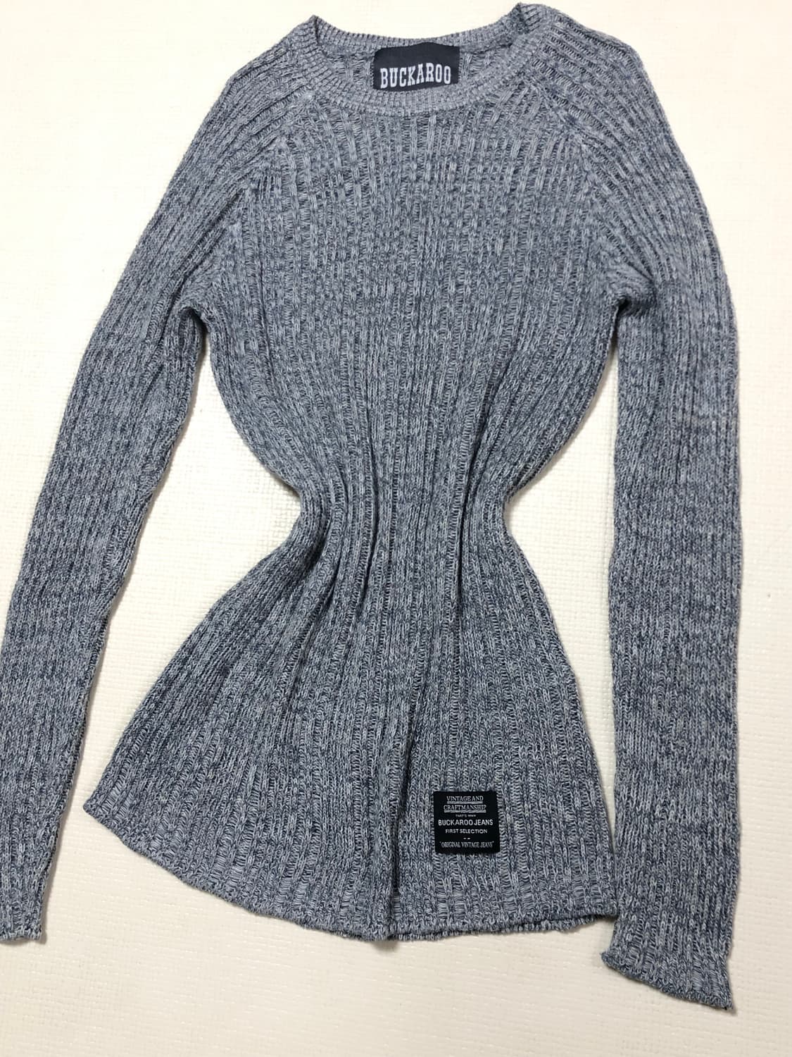 빈티지 버커루 라이트 그레이 니트 상품이미지8