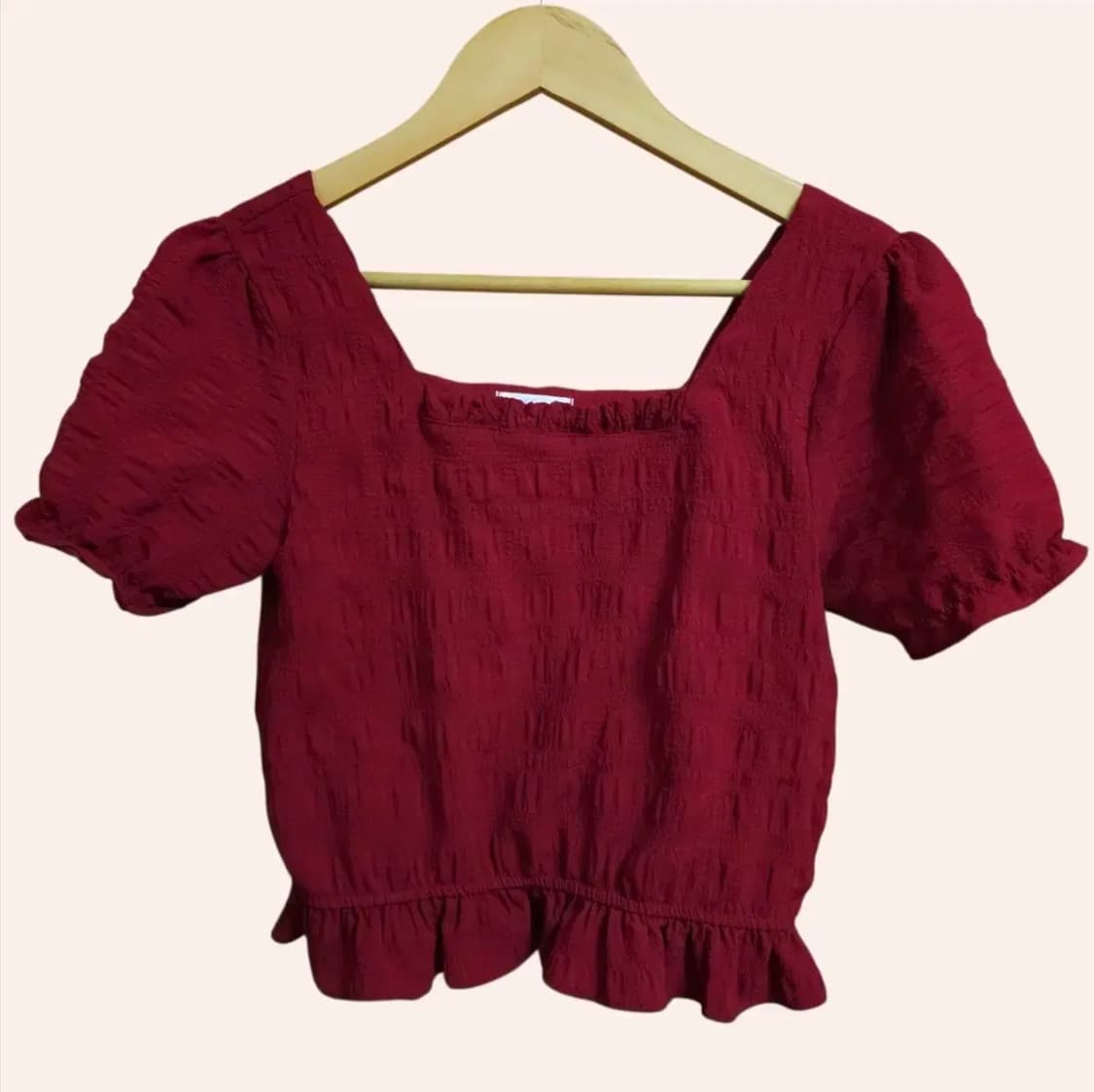 레드 반팔 크롭티 상품이미지6