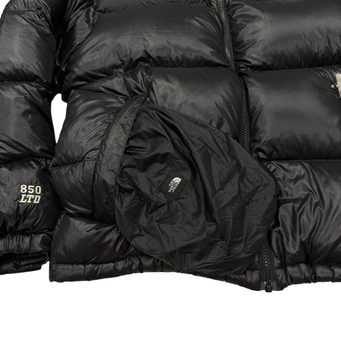 노스페이스 한정판 써밋 850 LTD 퍼텍스 눕시 블랙 패딩 자켓 M 상품이미지4