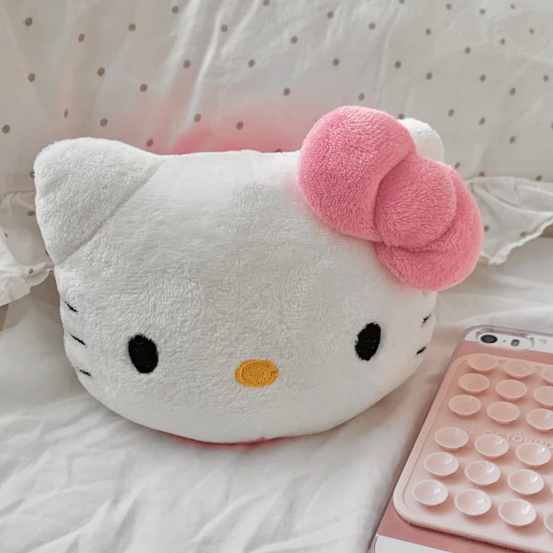 산리오 정품 헬로 키티 고전 핸드폰 거치대 스마트폰 아이폰 핑크 갸루 상품이미지7