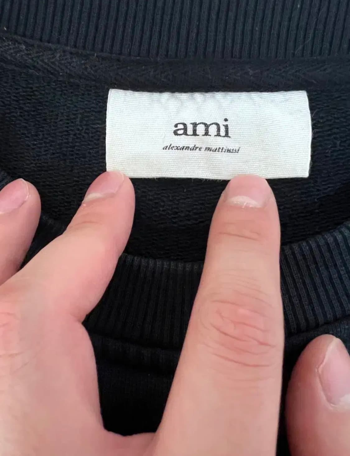 아미 스몰 로고 맨투맨 m사이즈 상품이미지3