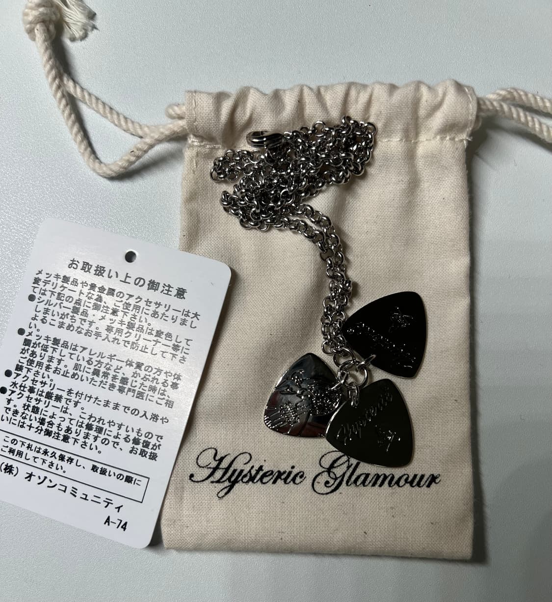 히스테릭 글래머 기타 피크 목걸이 상품이미지1