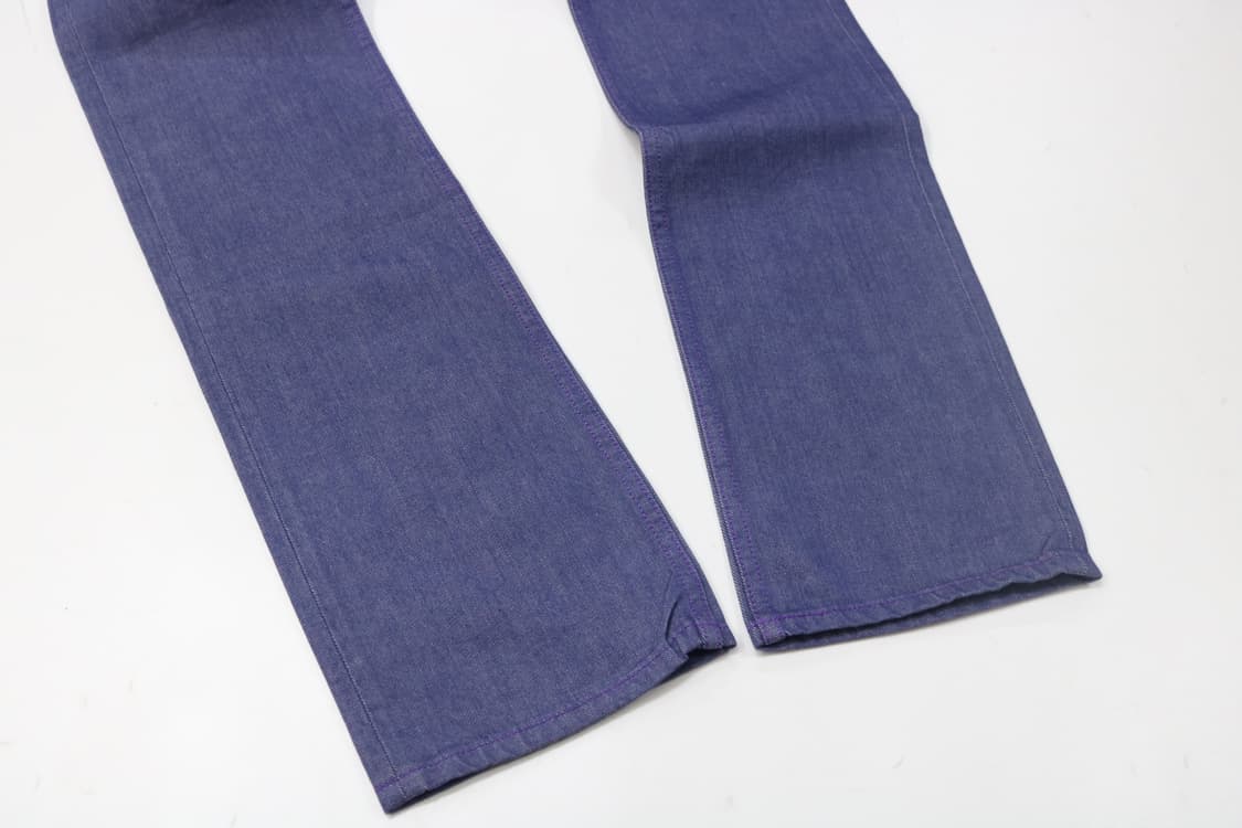 MofM man of moods) 빈티지 퍼플 스티치 인디고 데님 팬츠 상품이미지4