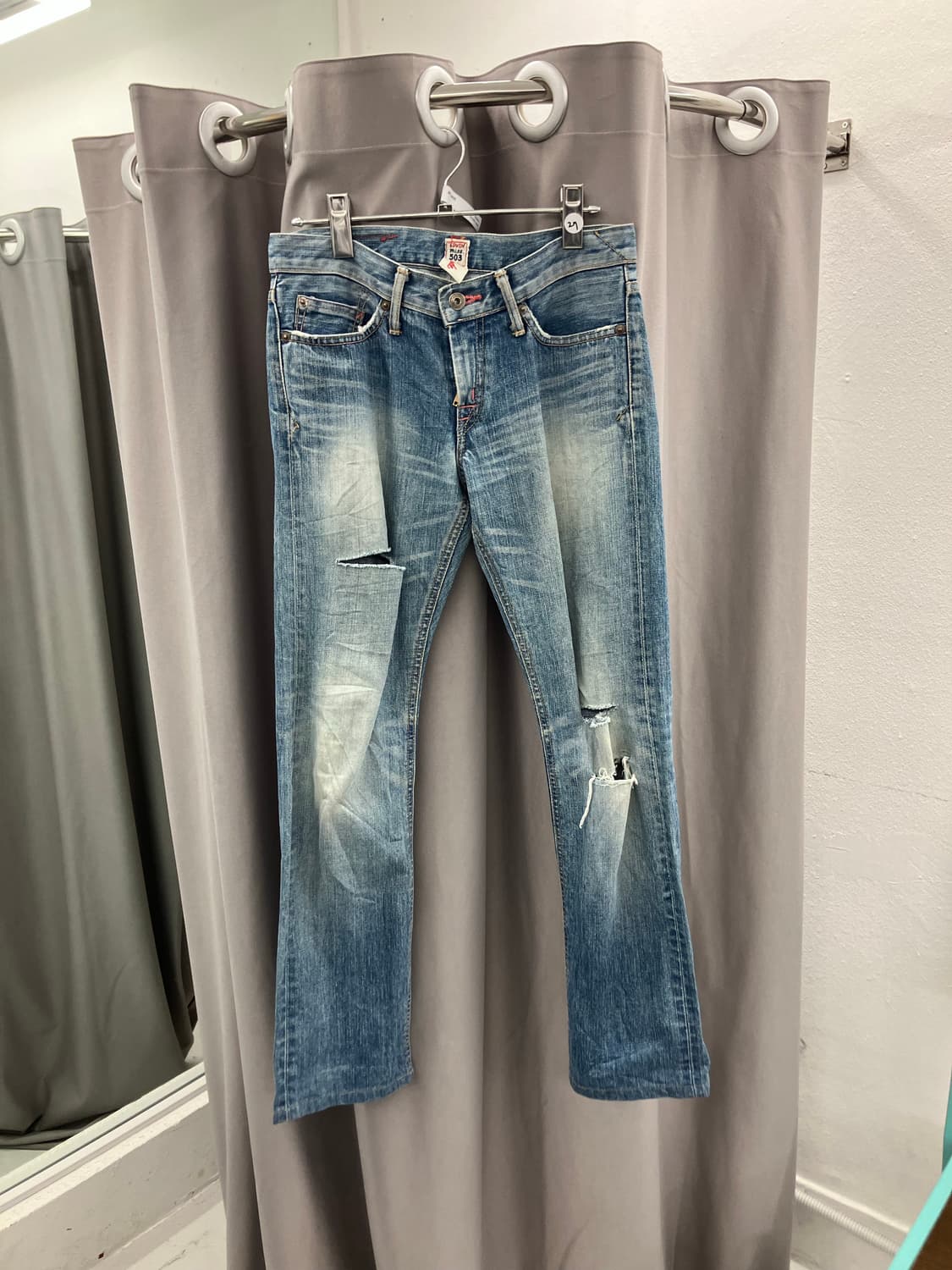 에드윈 슬릿 워싱 데님진 상품이미지1