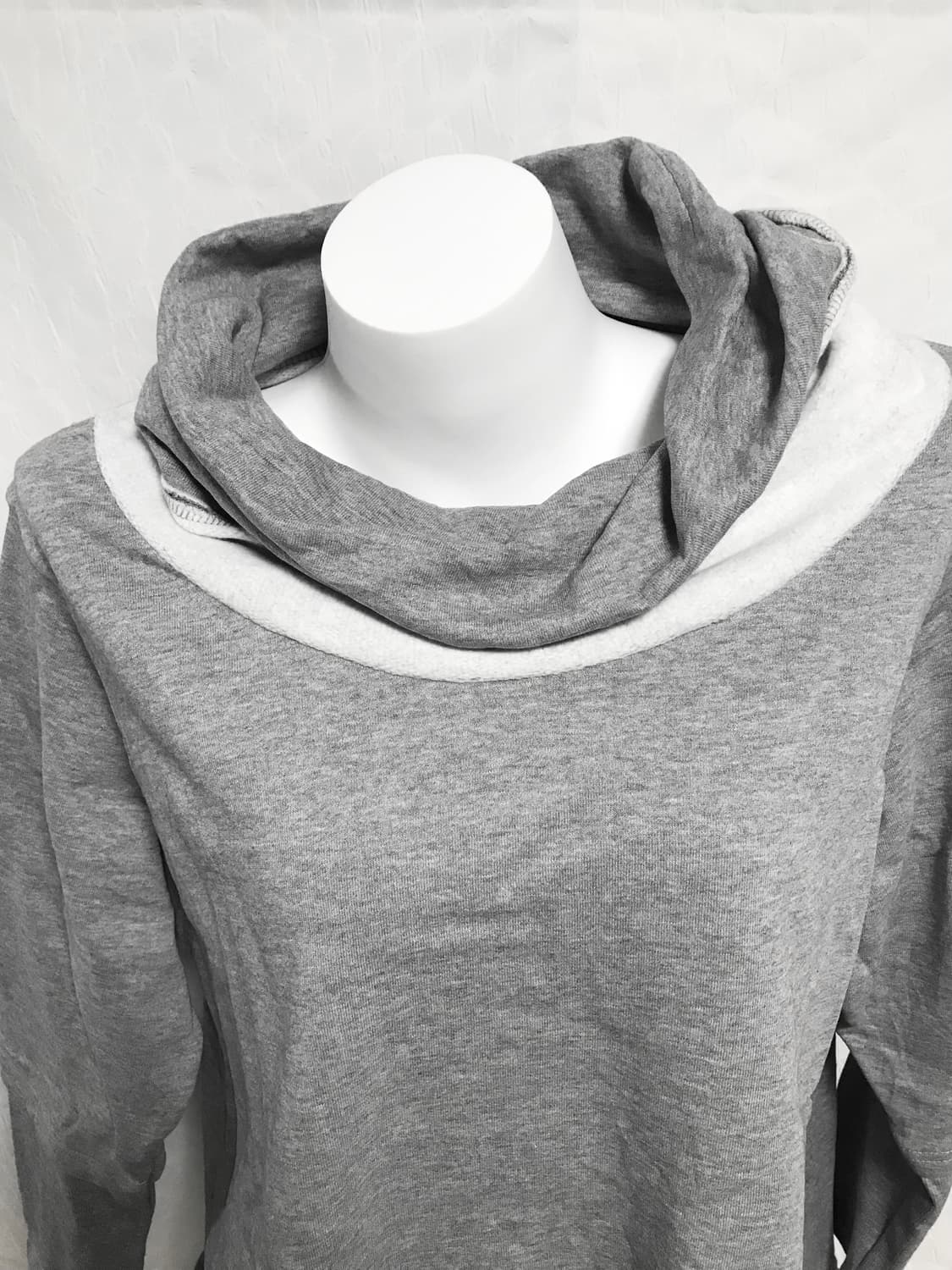 빈티지 드레이프 언발 롱슬리브 맨투맨 탑 상품이미지7