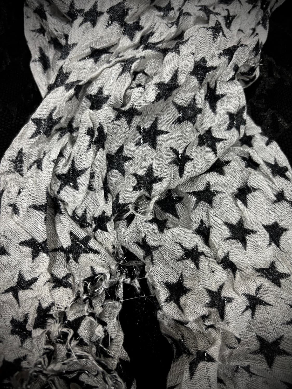 “Vintage”Star Print Scarf 상품이미지5