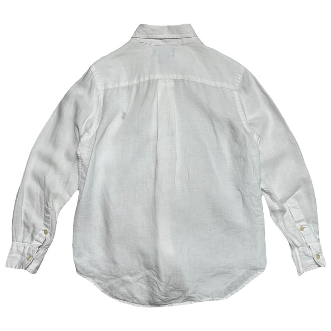 POLO RALPH LAUREN 린넨 셔츠 화이트 M 상품이미지7