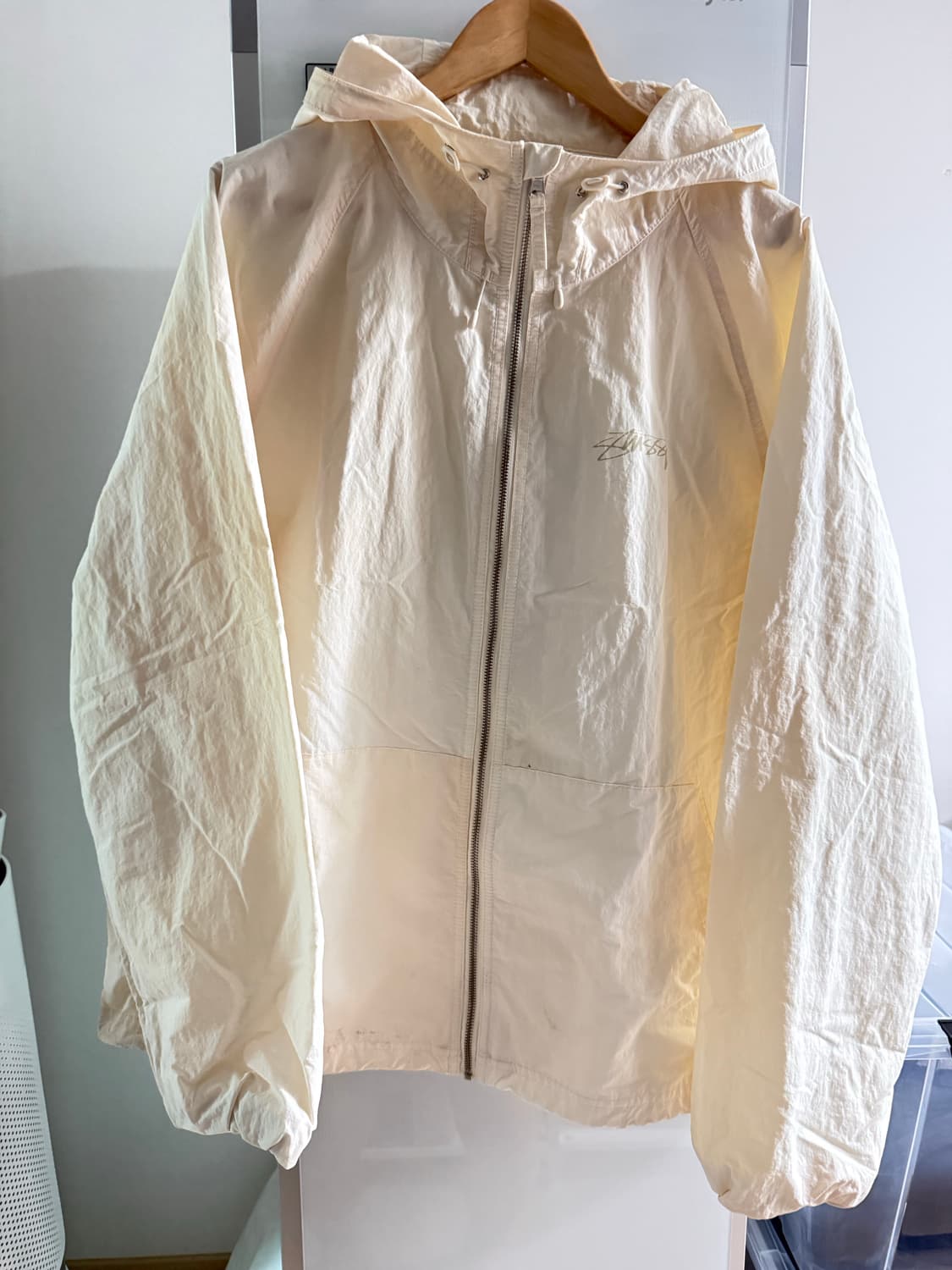 스투시 비치 쉘자켓 본컬러 XXL 상품이미지1