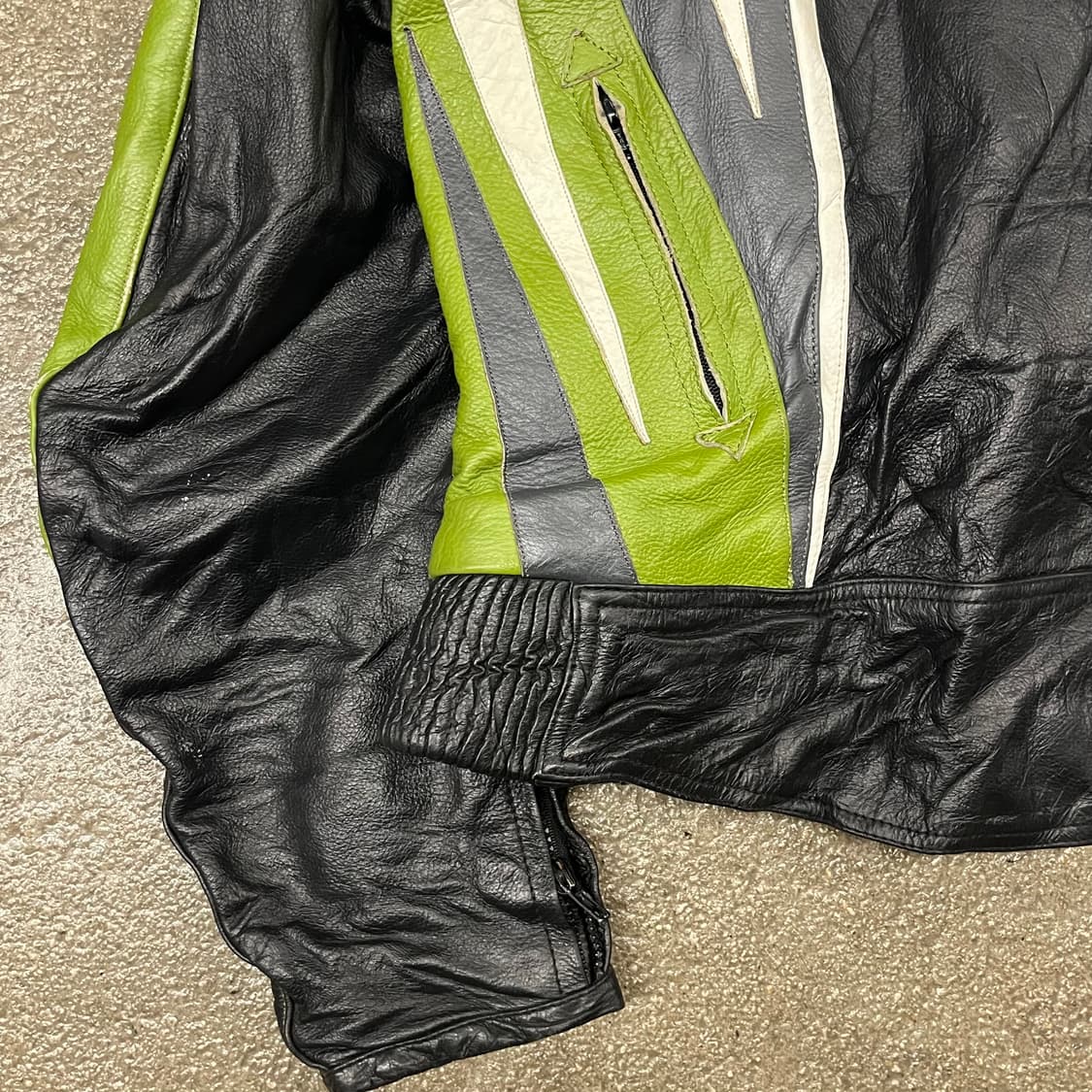 빈티지 가죽 레이싱 자켓 (100-105) 상품이미지5