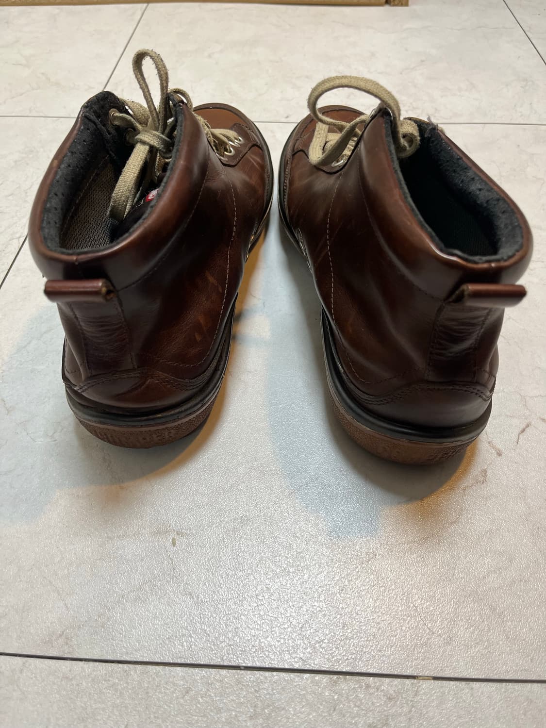 캠퍼 브라운 레더 부츠 42 상품이미지4