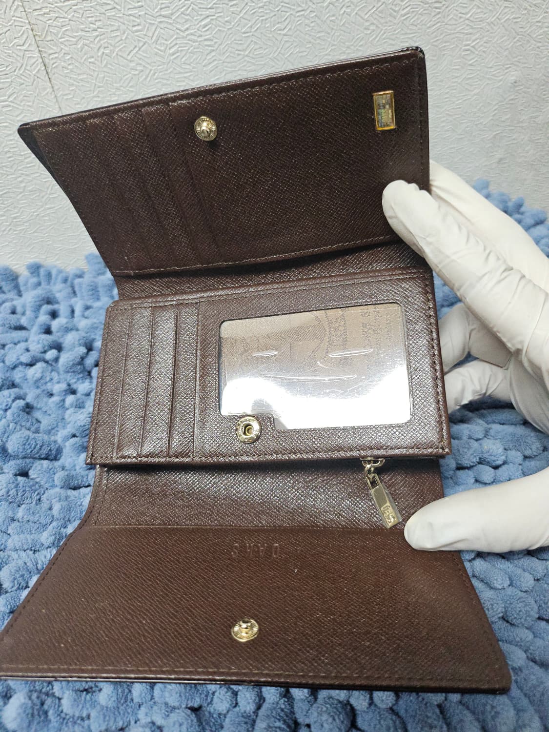 닥스 여성 3단 지갑 브라운  15*9 상품이미지2