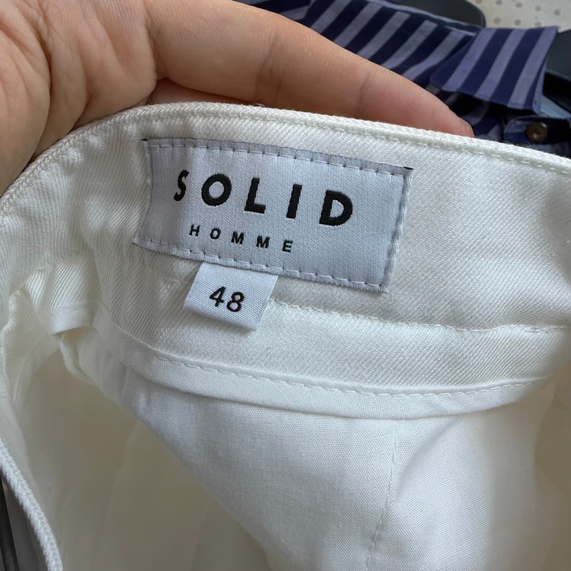 솔리드옴므 21SS 화이트 팬츠 상품이미지8