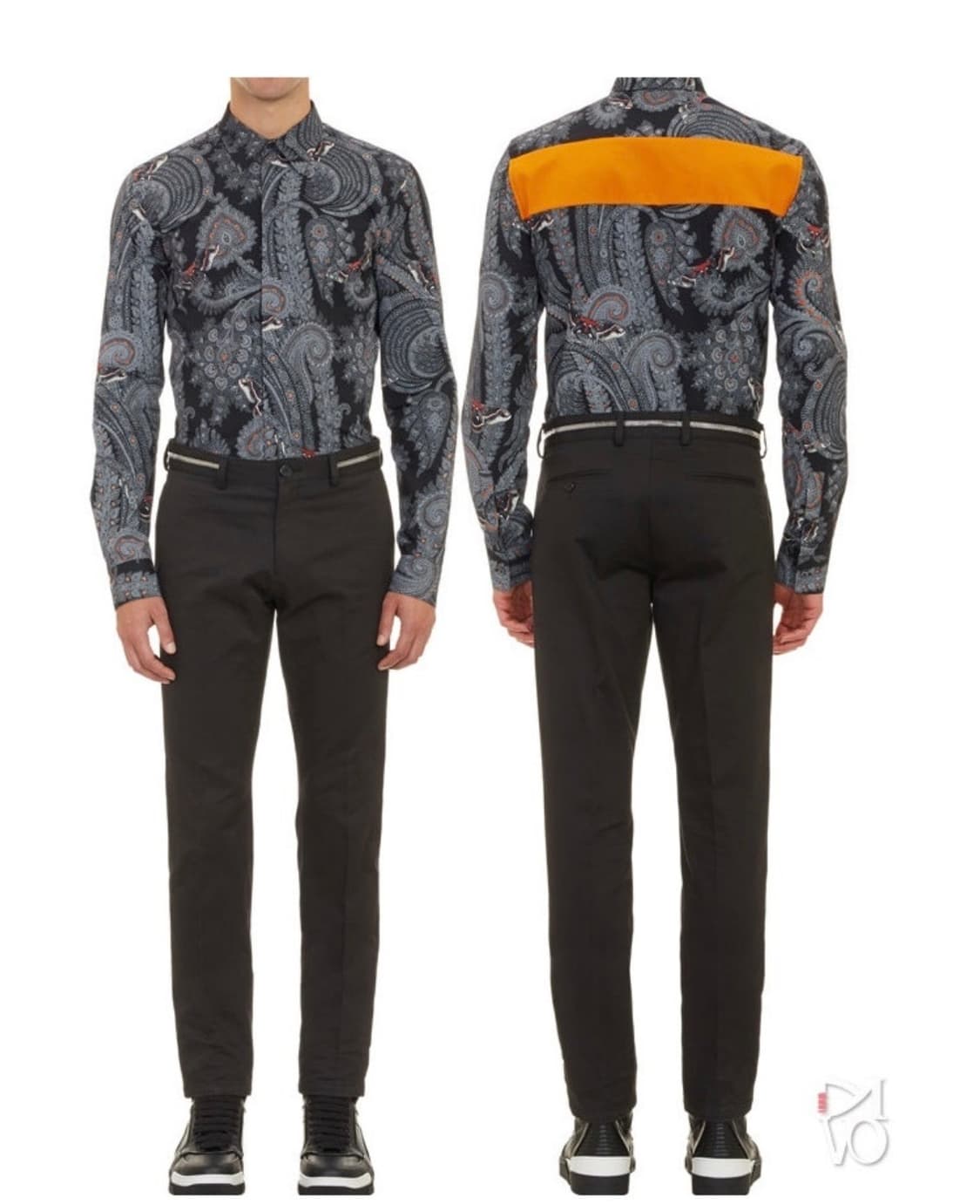 지방시 / 페이즐리 셔츠 / 블랙 / 사이즈 40 상품이미지1