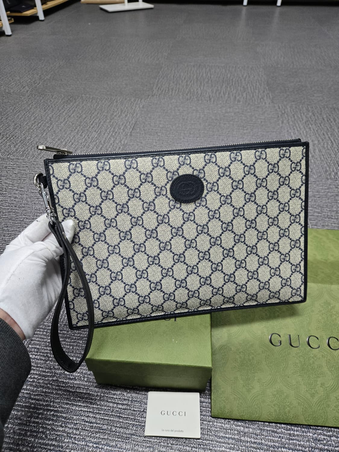 [특가][정품] 구찌 인터로킹 클러치백 상품이미지1