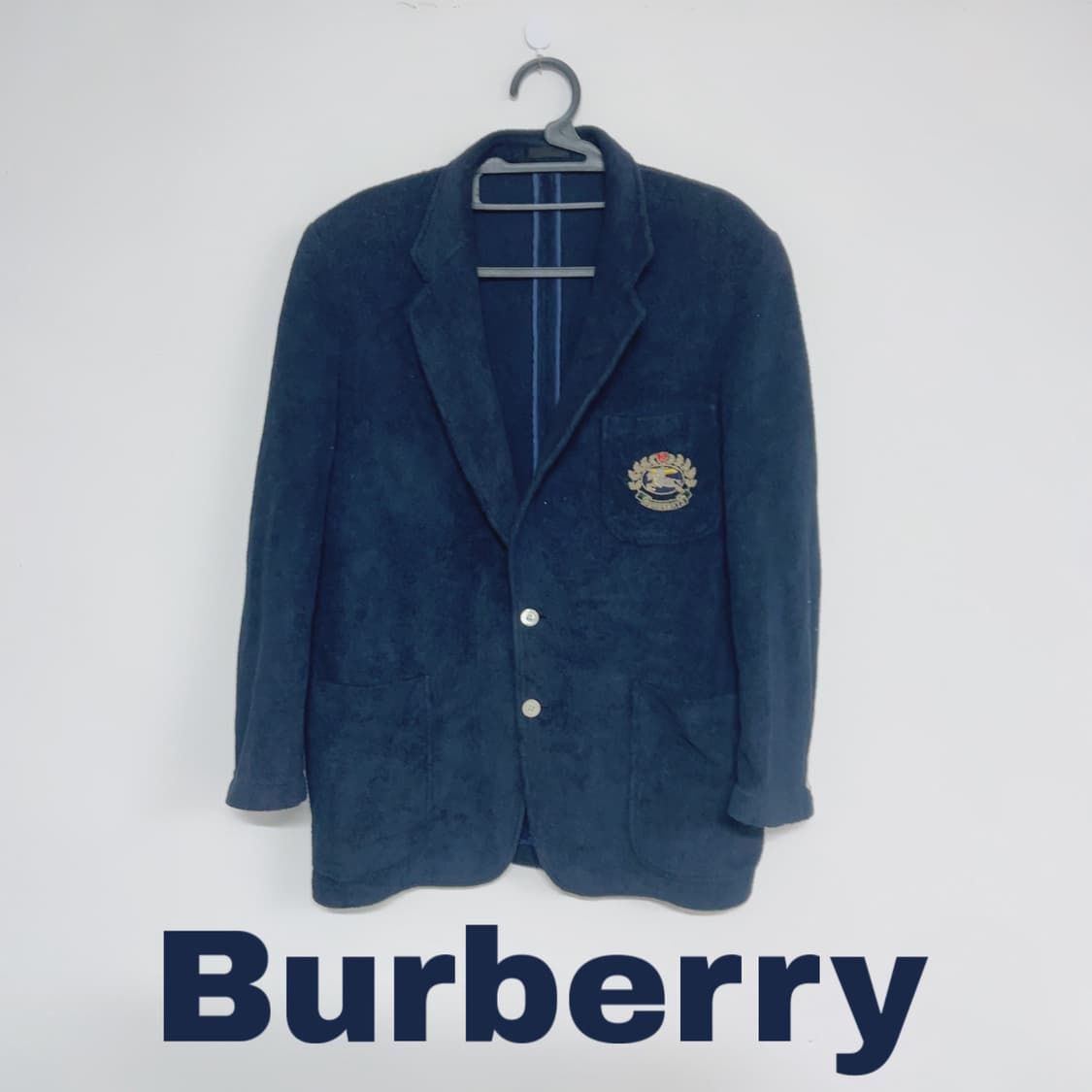 버버리 네이비 프레피룩 봄 블레이저 상품이미지1