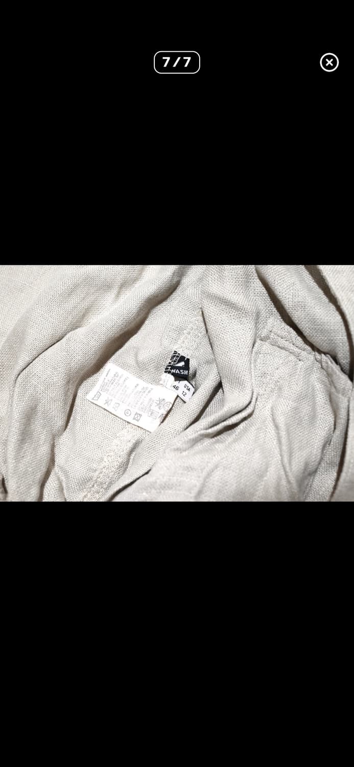 아르마니 진스 90s 린넨 봄버 블루종 상품이미지8