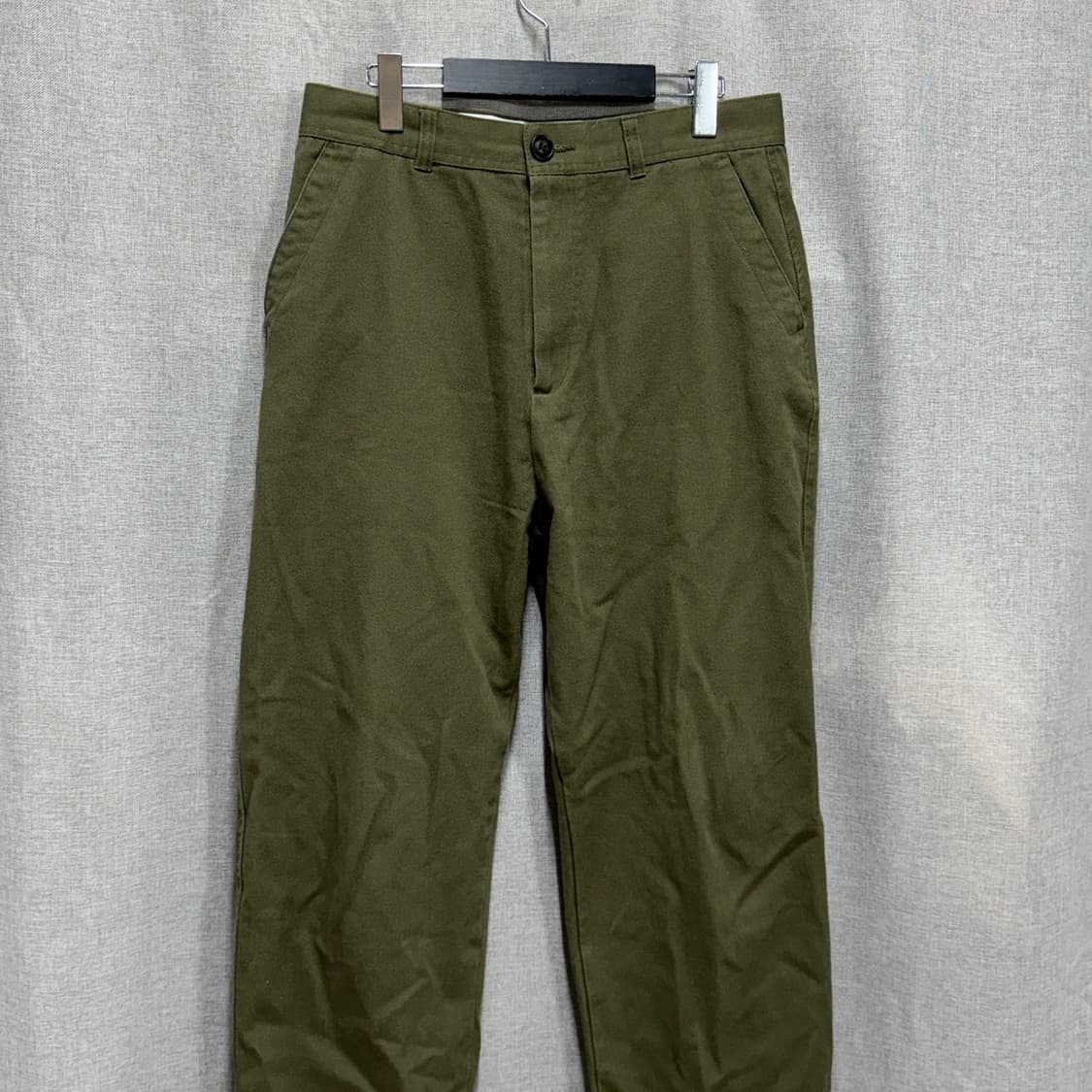 [32] TradClub 트래드클럽 카키 코튼 팬츠 와이드 바지 상품이미지3